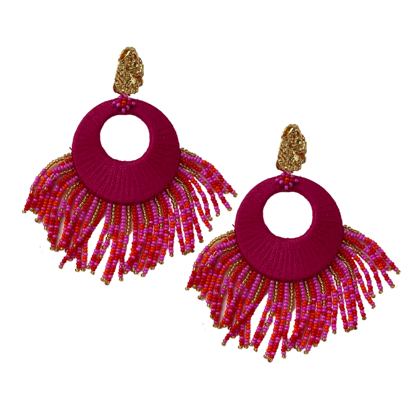 Fuchsia Sunshine Earrings