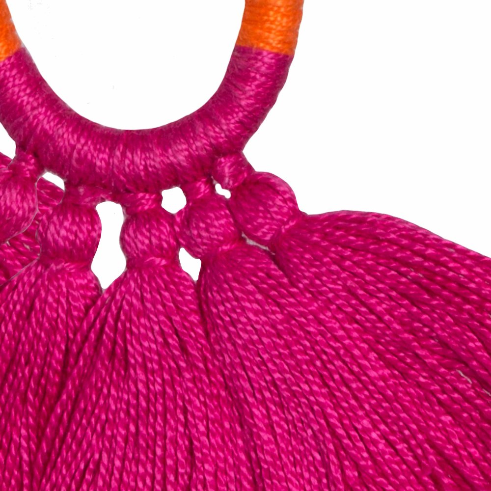 Fuchsia Heliconia Earrings - JETLAGMODE