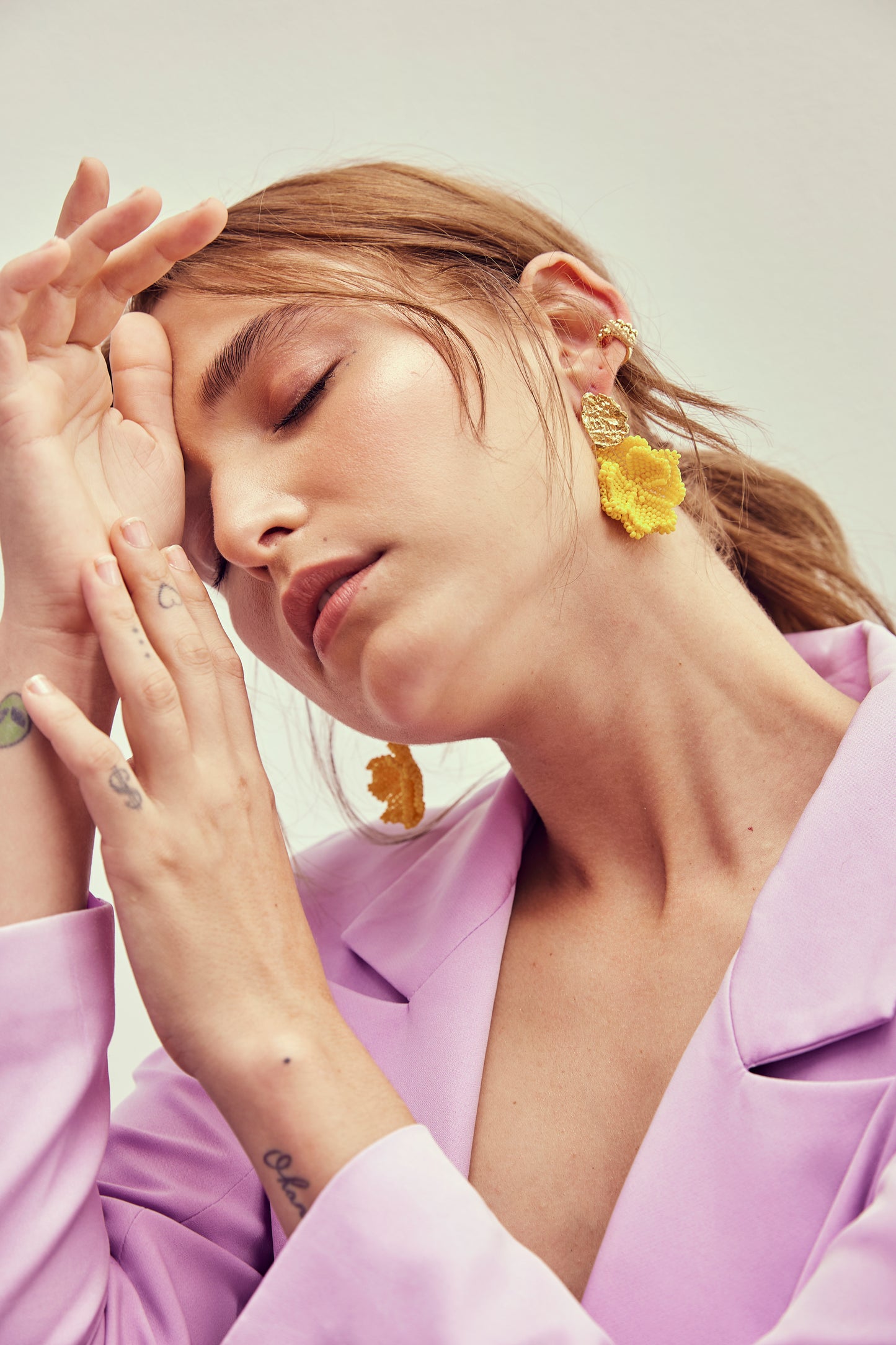Yellow Blossom Earrings