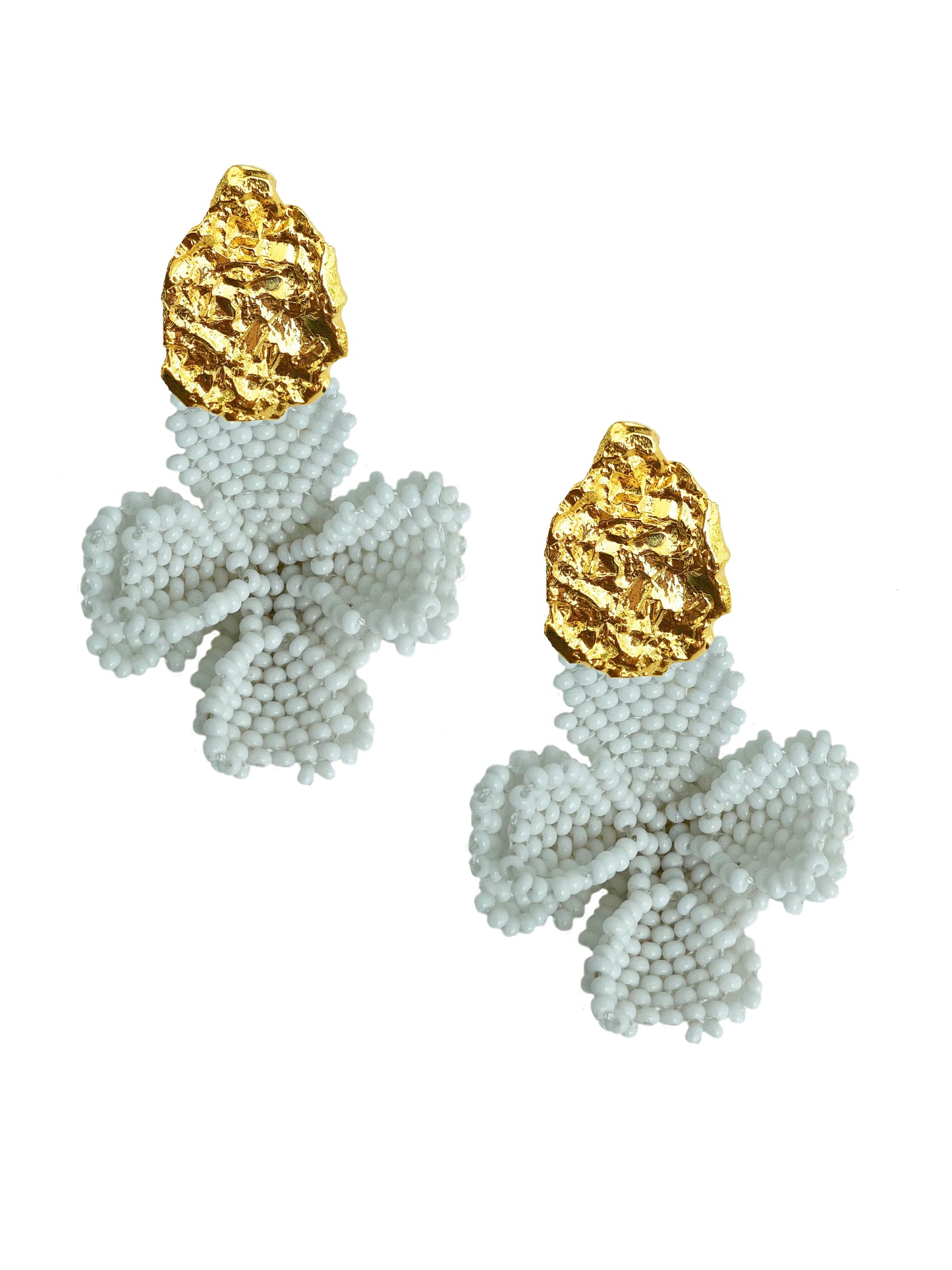 White Blossom Earrings