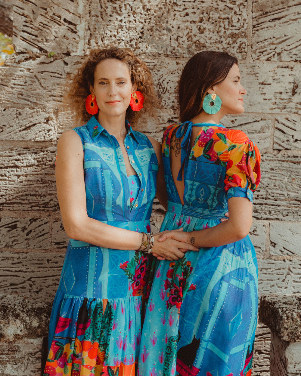 Orange Wild Flower Earrings - JETLAGMODE