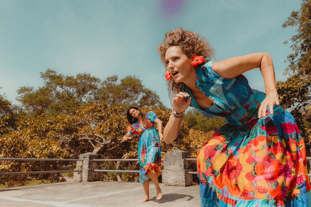 Orange Wild Flower Earrings - JETLAGMODE