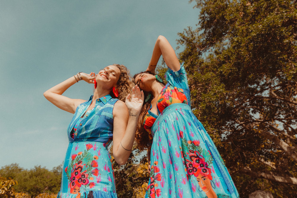 Mint Wild Flower Earrings - JETLAGMODE