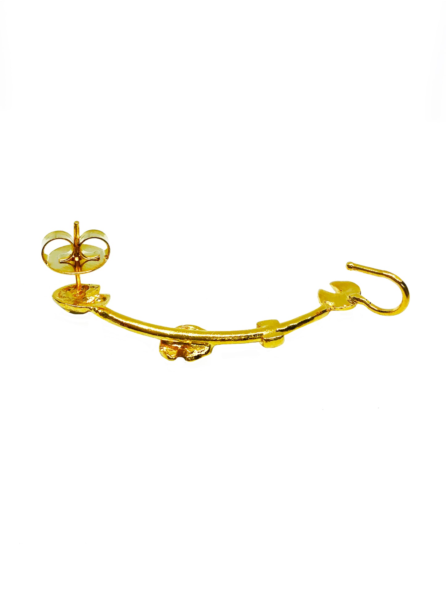 Lineal Mushroom Ear Cuff (Left Side) - JETLAGMODE