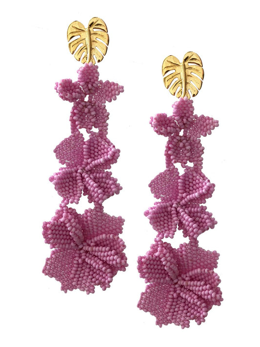 Soft Pink Garden Earrings - JETLAGMODE