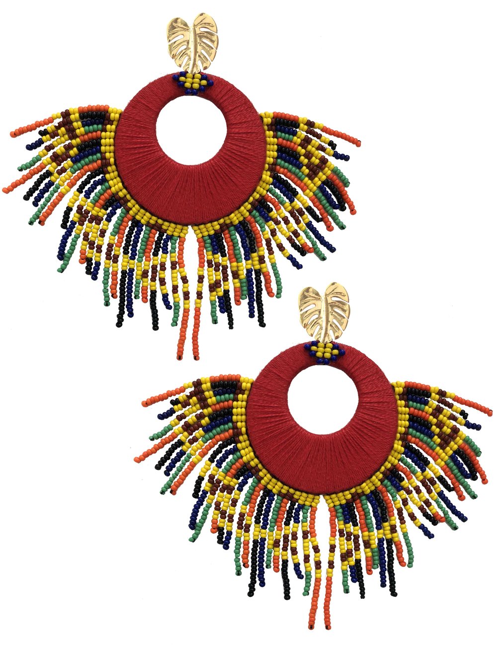 Red Sun Earrings - JETLAGMODE