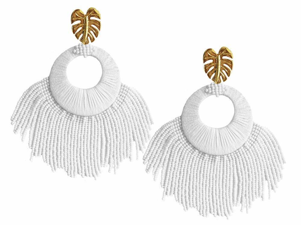 White Sunshine Earrings - JETLAGMODE
