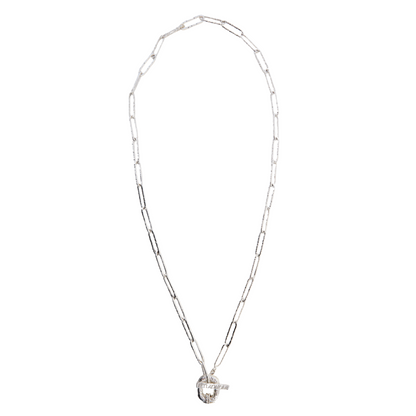 Simple Connection Chain Necklace (Silver)