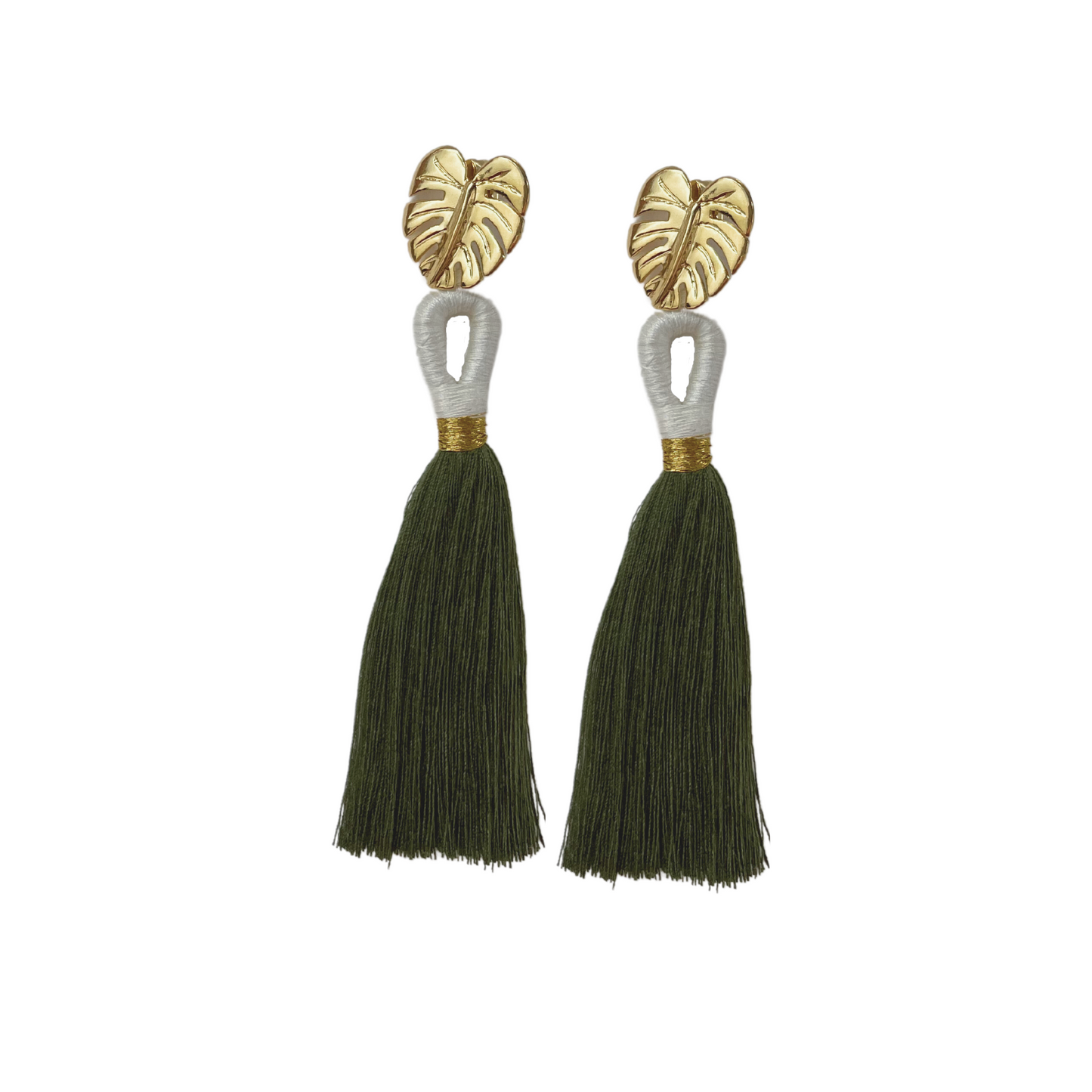 Olive Mini Ballerina Earrings