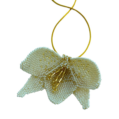 Orchid Necklace (Gold Cord)