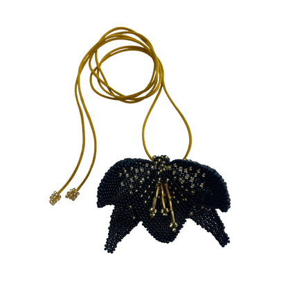 Orchid Necklace (Gold Cord)