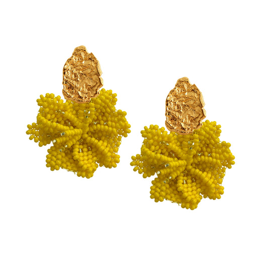 Blooming Earrings Yellow (Gold)