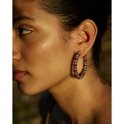 Formation Beaded Maxi Hoops