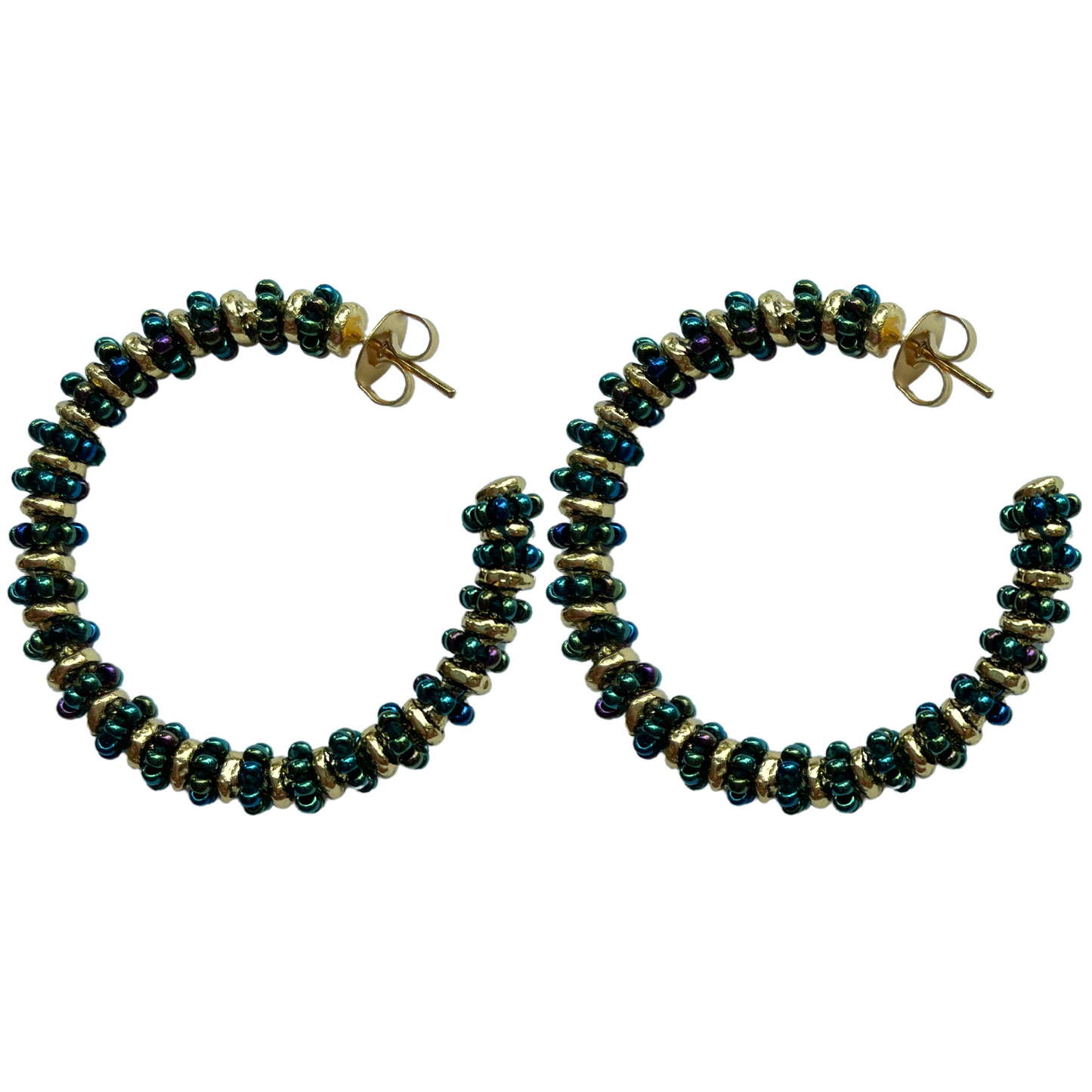 Formation Beaded Maxi Hoops