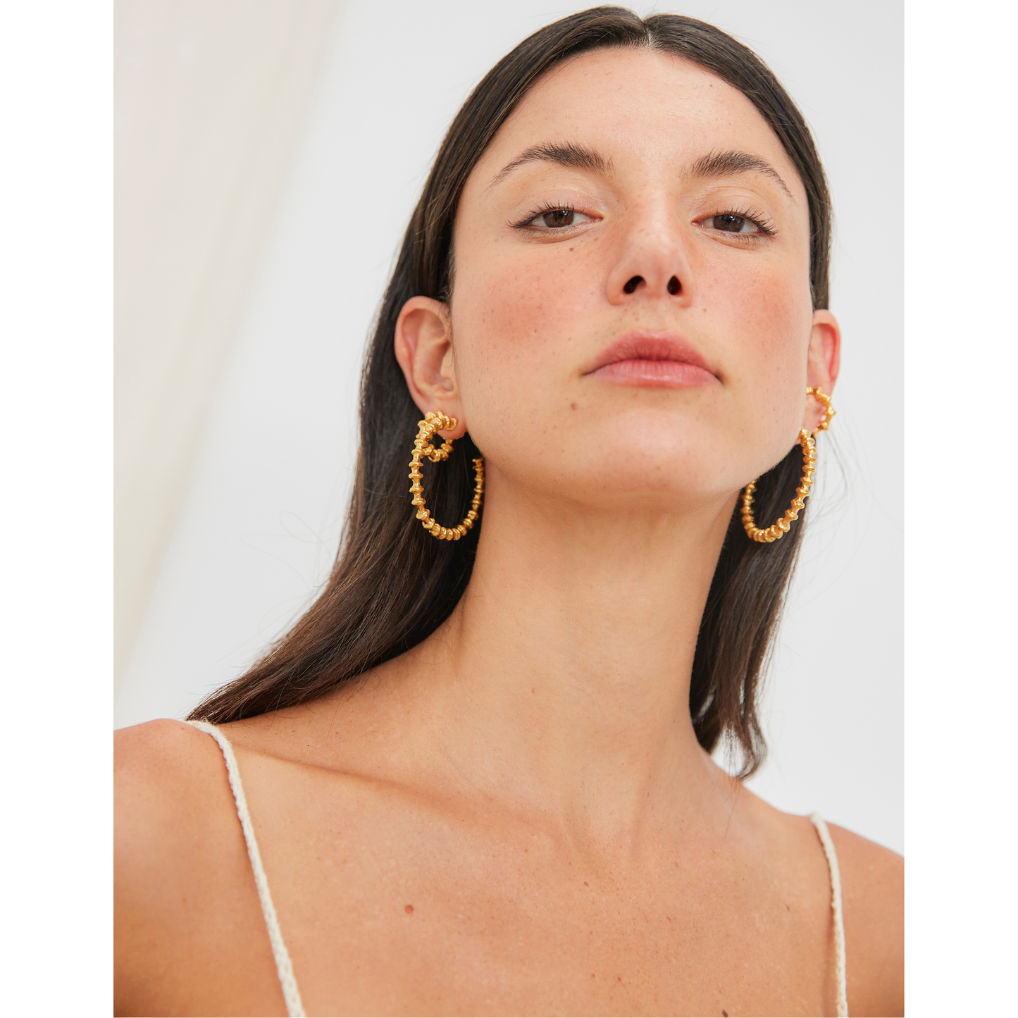 Formation Maxi Hoops Earrings (Gold)