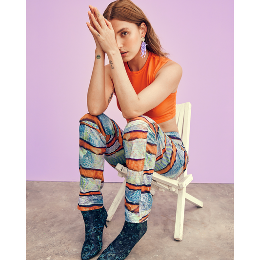 Lilac Coral Earrings