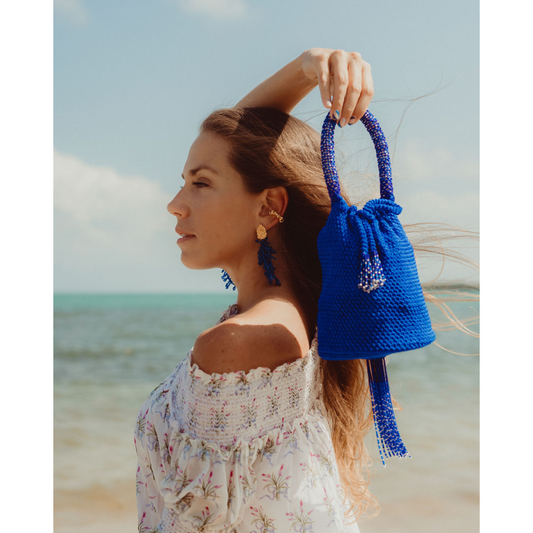 Cobalt Coral Earrings