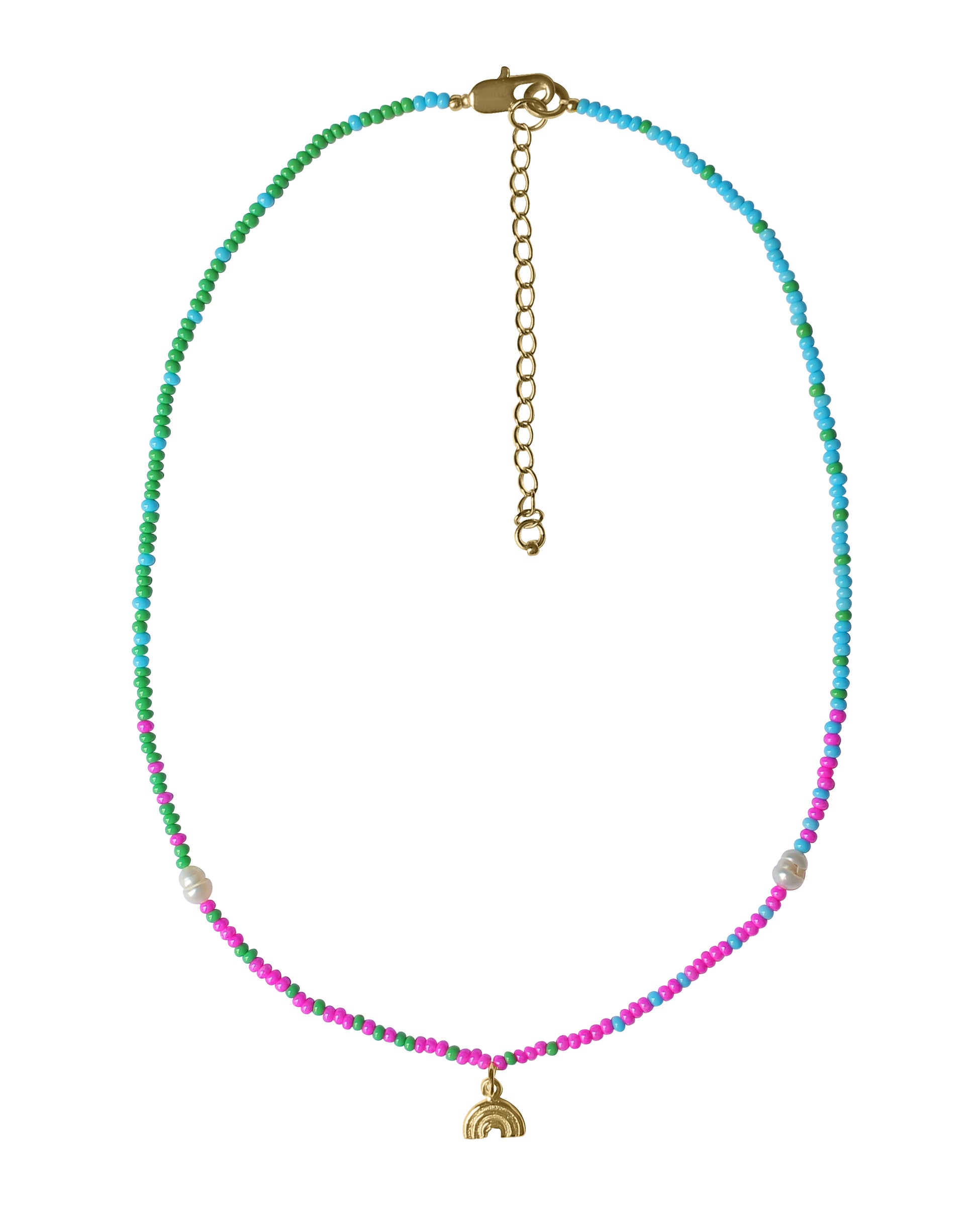 Rainbow Charm Mini Necklace - JETLAGMODE