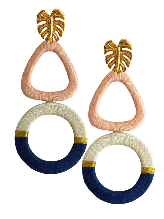 Rose Geometric Earrings - JETLAGMODE