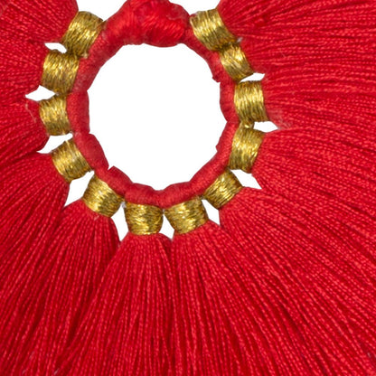 Red Wild Flower Earrings - JETLAGMODE