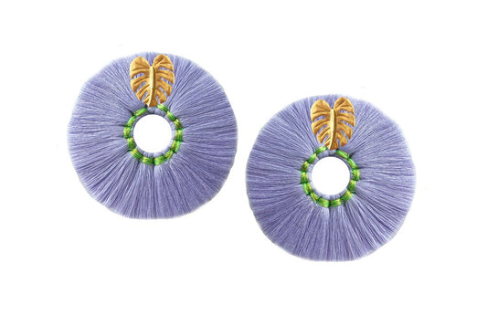 Lilac Wild Flower Earrings - JETLAGMODE