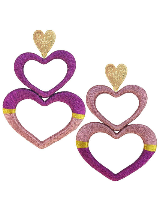Pink Mixed Love Earrings - JETLAGMODE