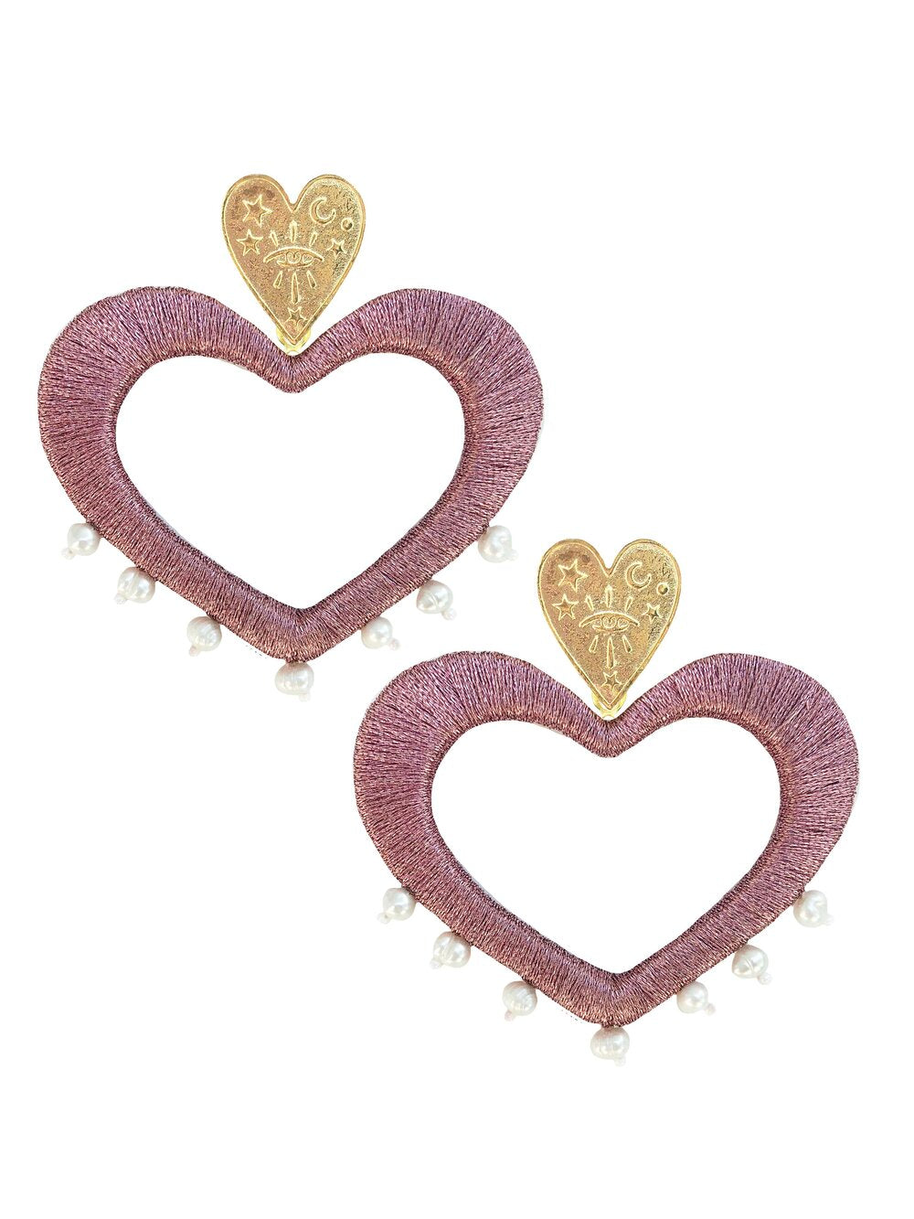 Pink For the Love of Pearls Earrings - JETLAGMODE