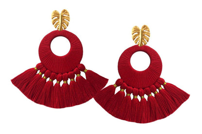 Red Florentine Earrings - JETLAGMODE