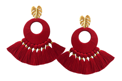 Red Florentine Earrings - JETLAGMODE