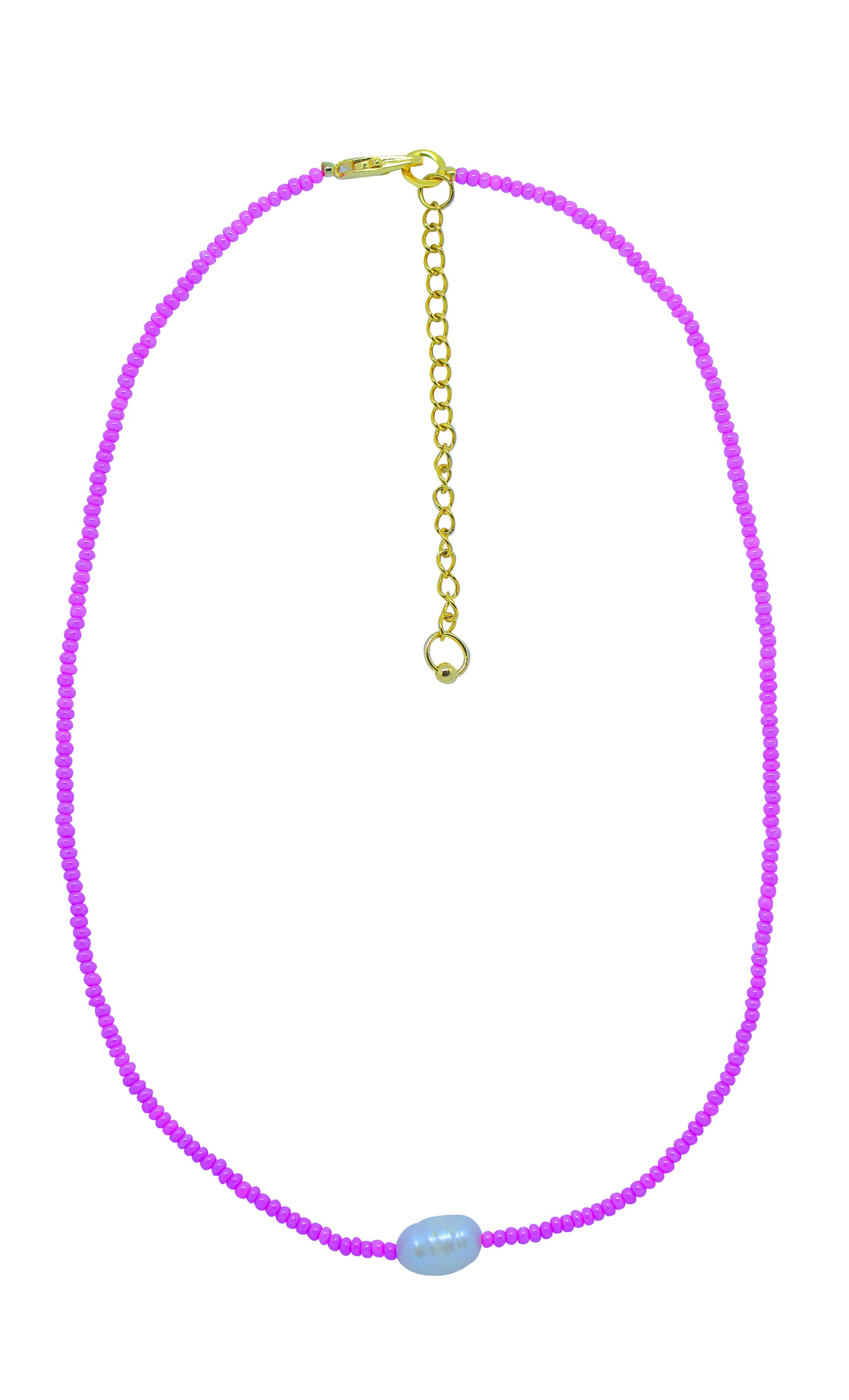 Fuchsia Mini Necklace - JETLAGMODE